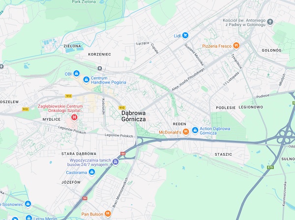 Mapa D�browy G�rniczej