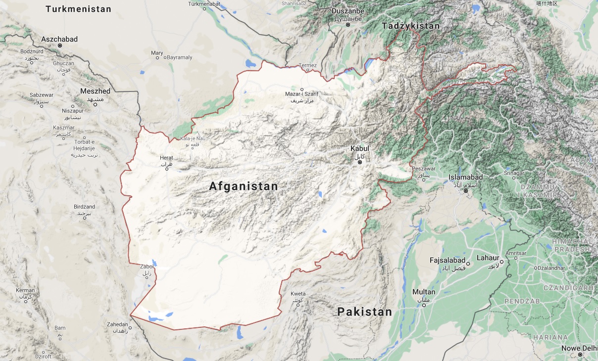 Afganistan mapa