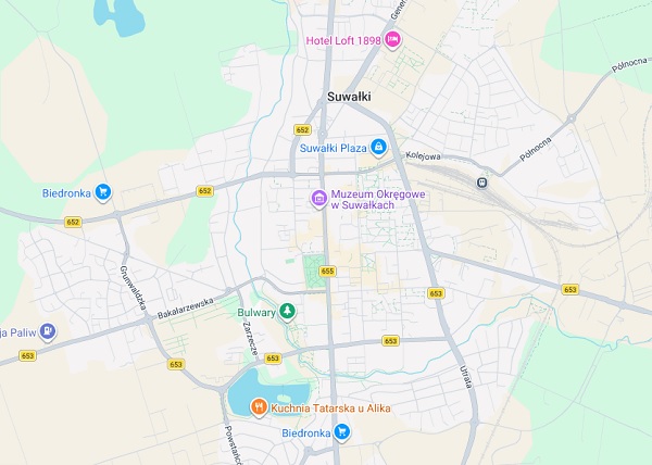 Mapa Suwa�k